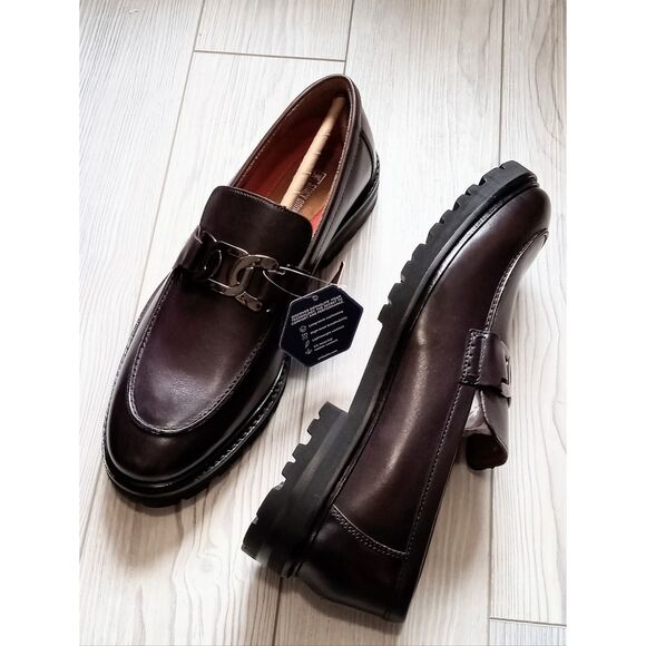 (S-4635) Stacy Adams Mens Hale Moc Toe Bit Slip On Loafers Sz 11 main image 9